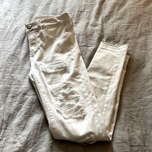 White, High Rise, Jegging Crop, American Eagle, Size 4